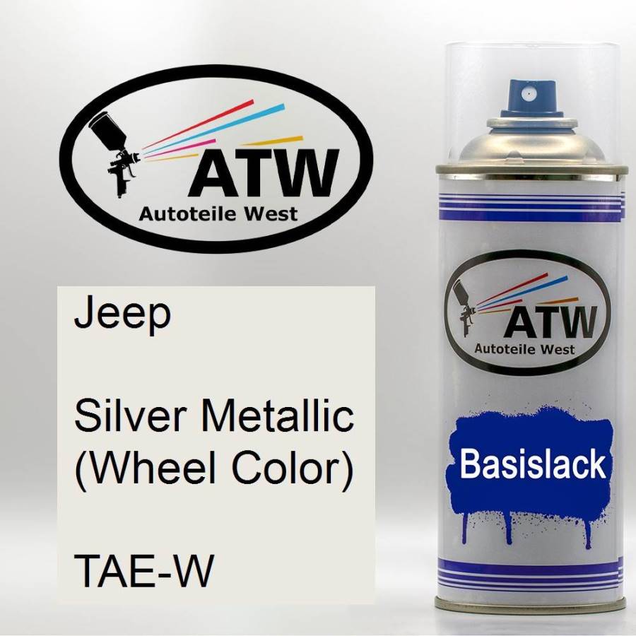 Jeep, Silver Metallic (Wheel Color), TAE-W: 400ml Sprühdose, von ATW Autoteile West.